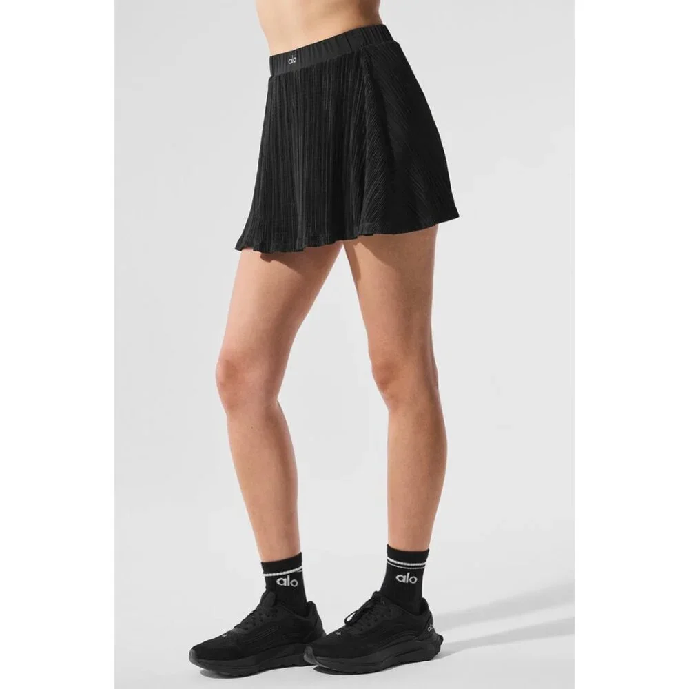 Alo Micro Plisse Tennis Skirt